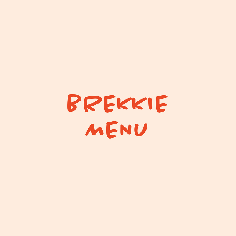 Brekkie Menu