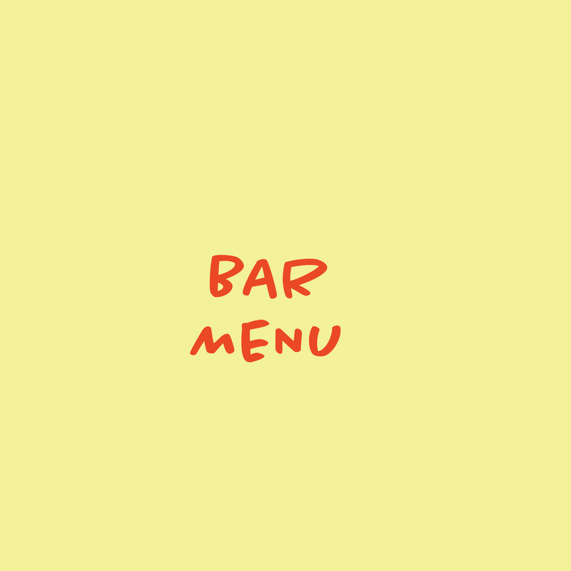 Bar Menu